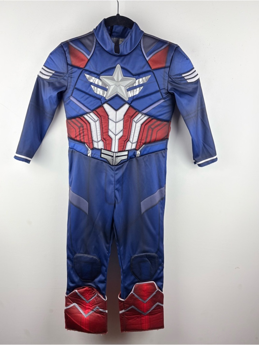 Marvel Captain America Sam Wilson Official Youth Jumpsuit Costume Superhero XS
